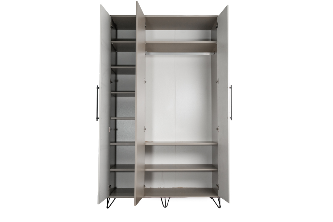 Bella - Bedroom - Wardrobe 3-doors - 1300 x 2240 x 520  - (Defne/Satin) - TFF