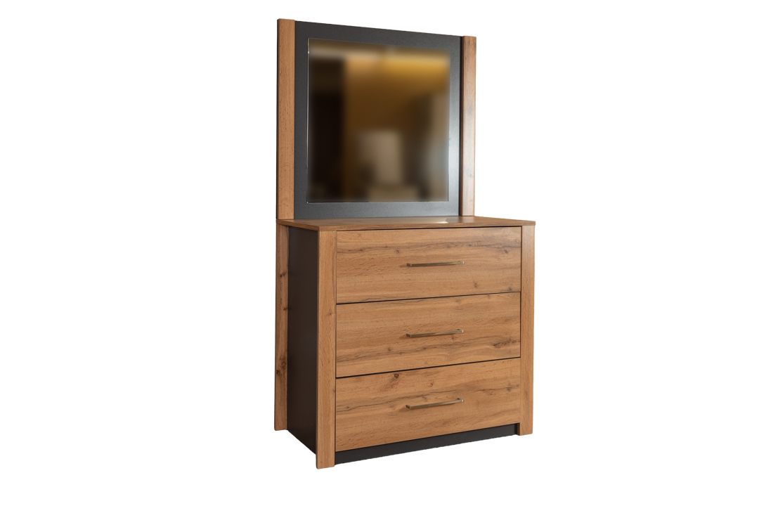 Lugano - Bedroom - Commode & Mirror - 930 x 848 x 448