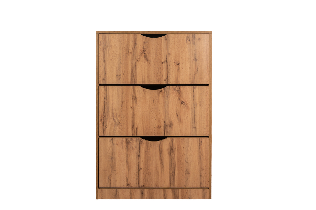 Bissa - Modular - Shoe cabinet 3-compartments  - 900 x 1294 x 250 - (Wotan) - TFF