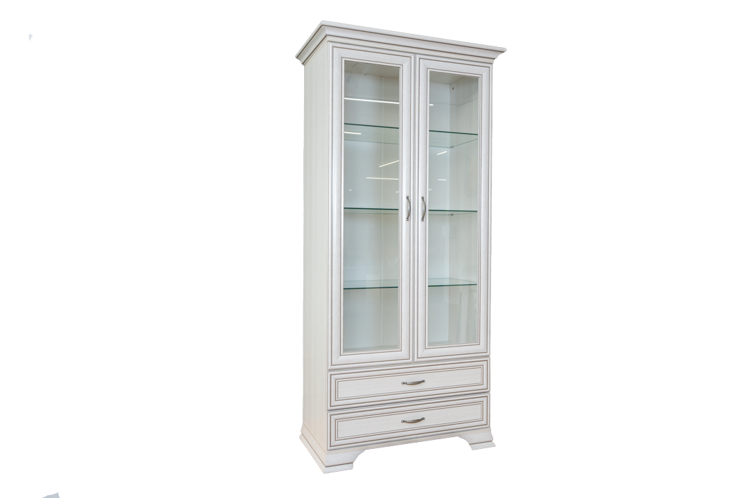 Tiffany - Living Room - Glass case 2-doors - 992 x 2123 x 481