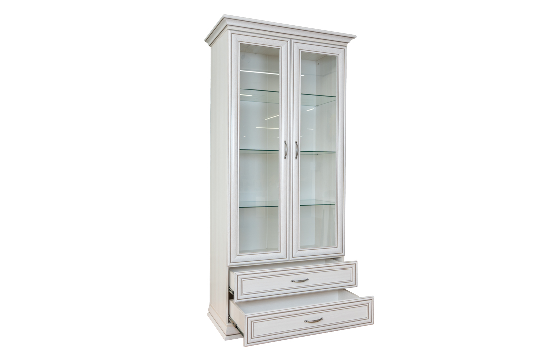 Tiffany - Living Room - Glass case 2-doors - 992 x 2123 x 481