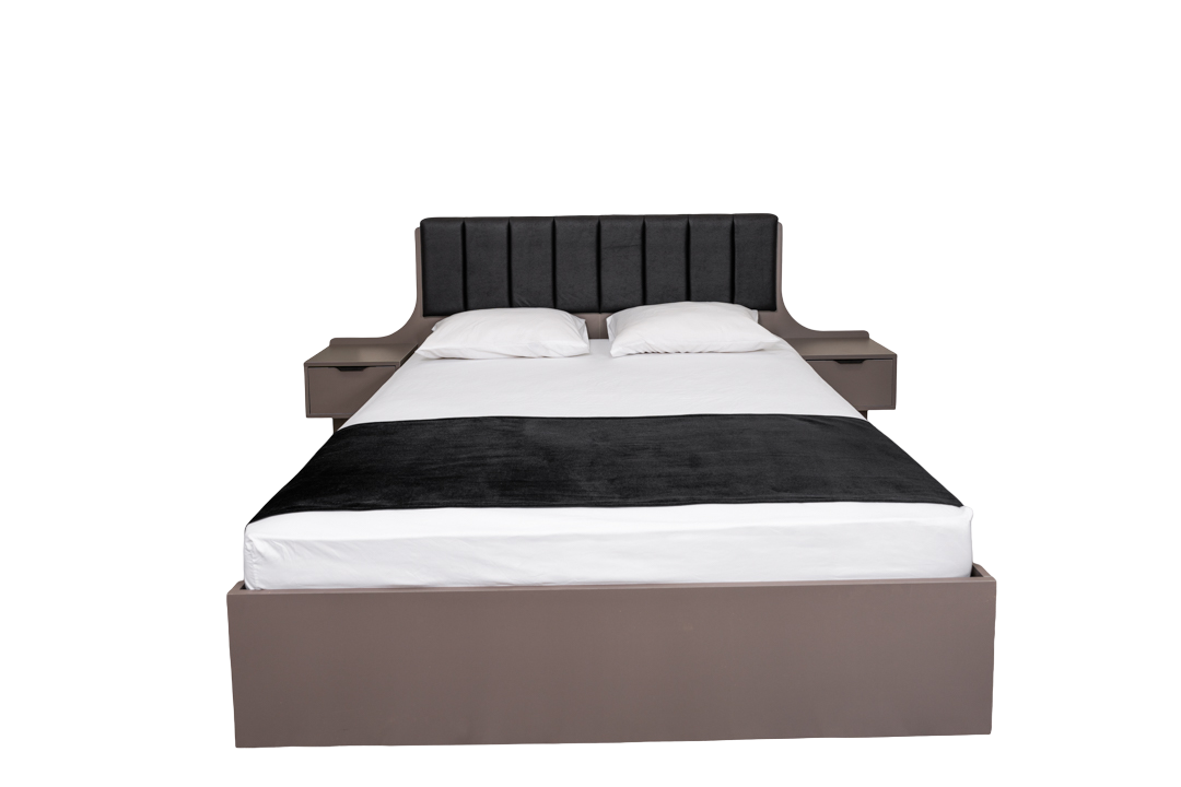 Concept - Bedroom - Bed with Bedside table - 2450 x 1000 x 2046