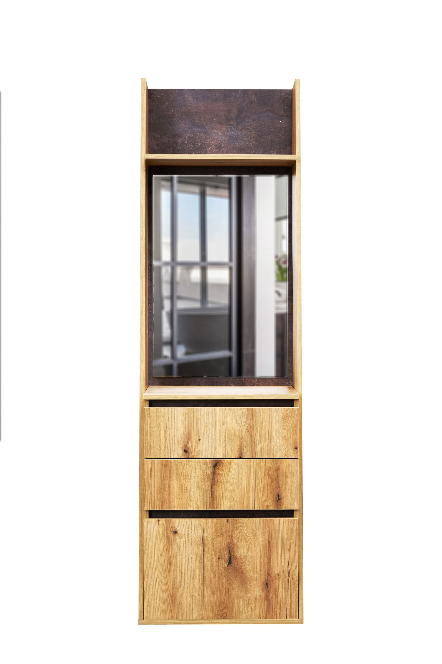 Cordoba - Hallway - Shoe cupboard & Mirror- 600 x 2000 x 400