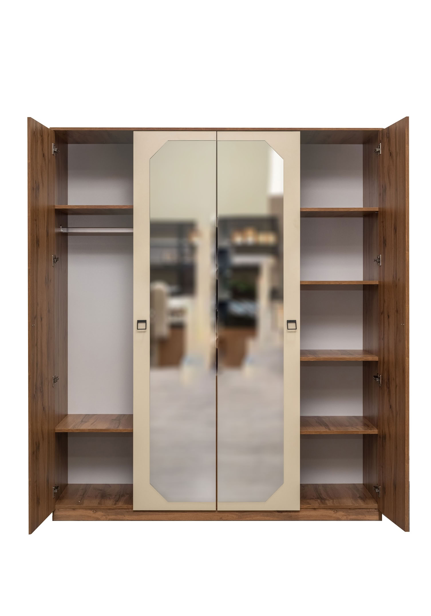 Mori - Bedroom - Wardrobe 4-doors  - 1800 x 2130 x 522